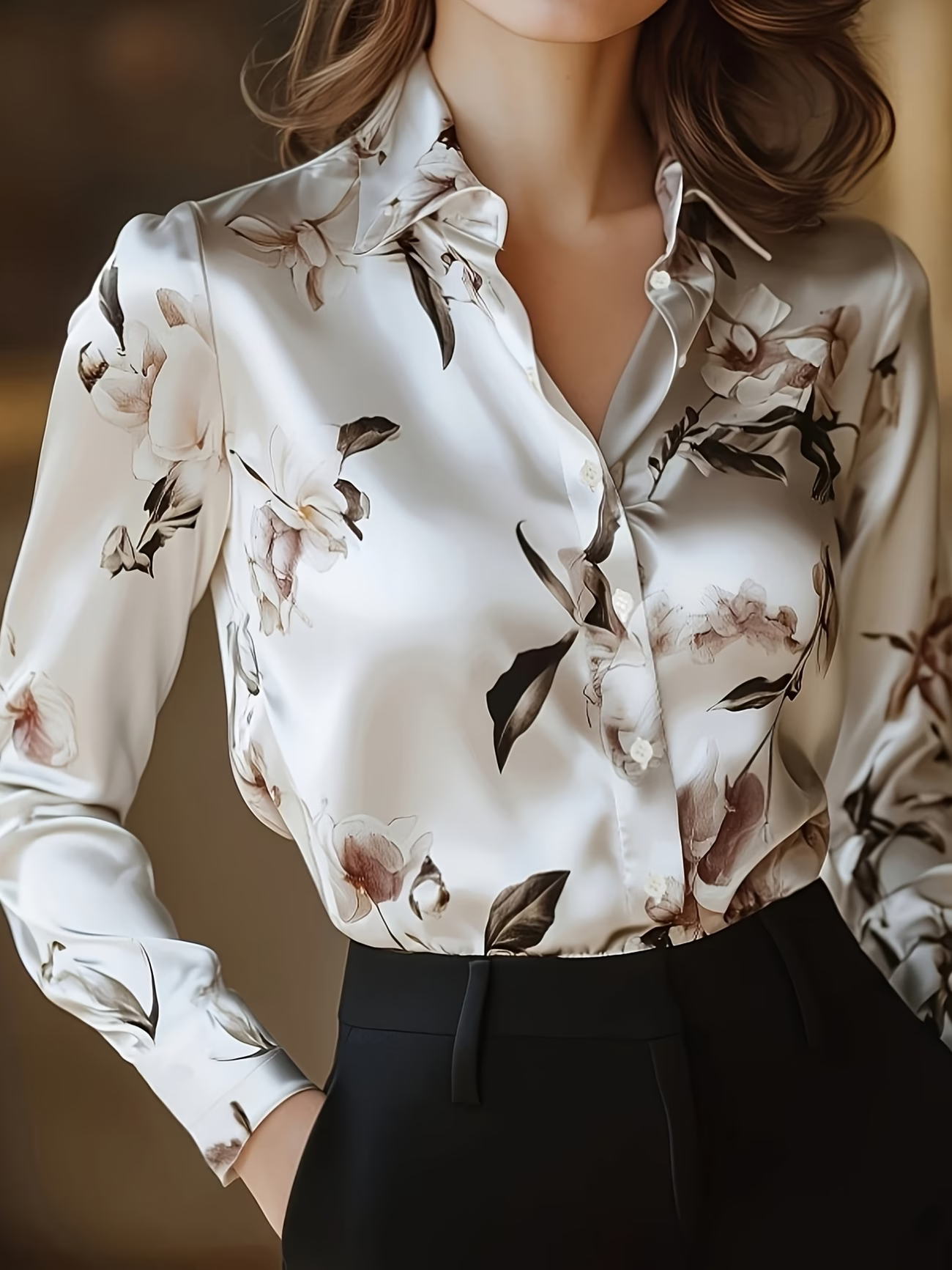 Long-Sleeve Button